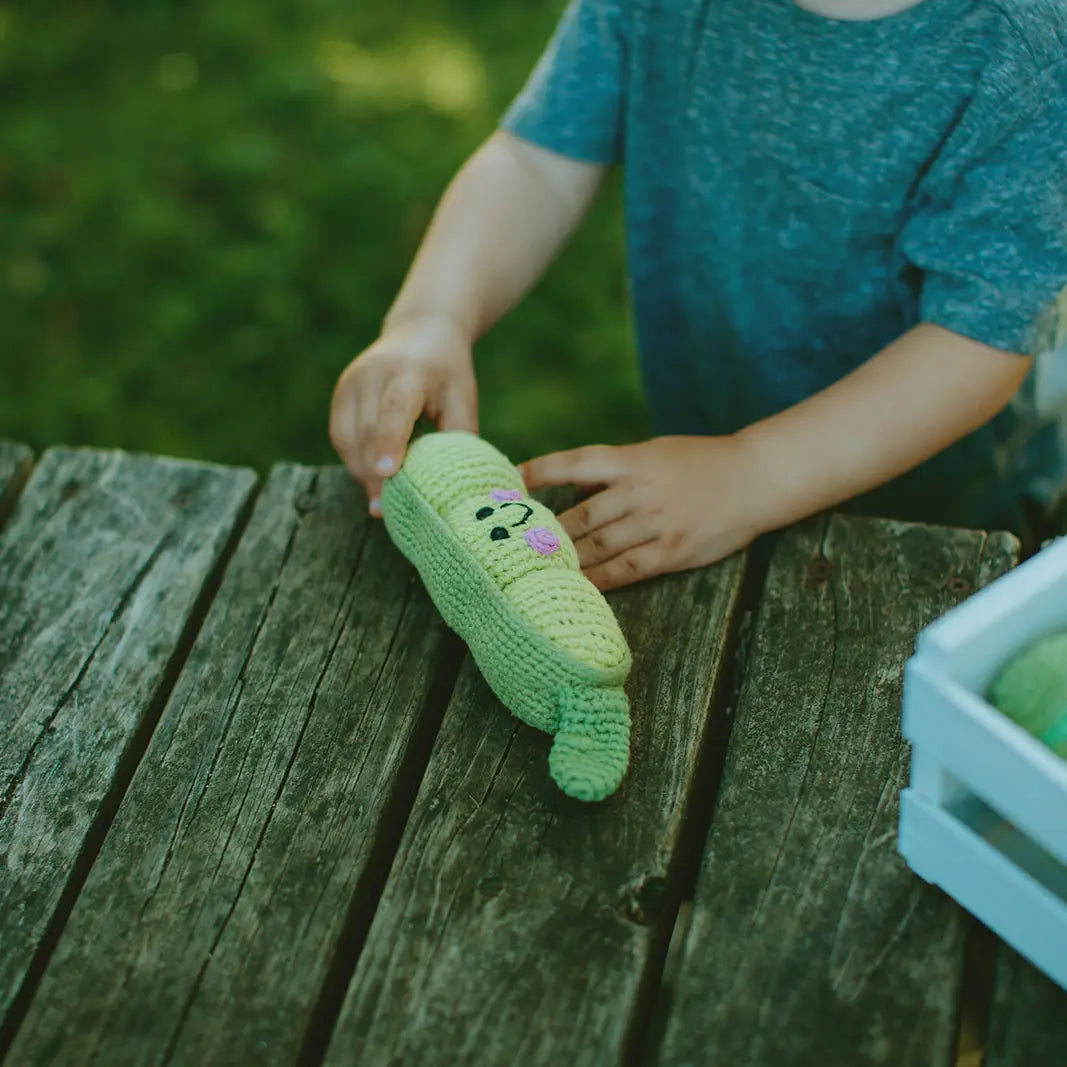 Friendly Peapod Rattle