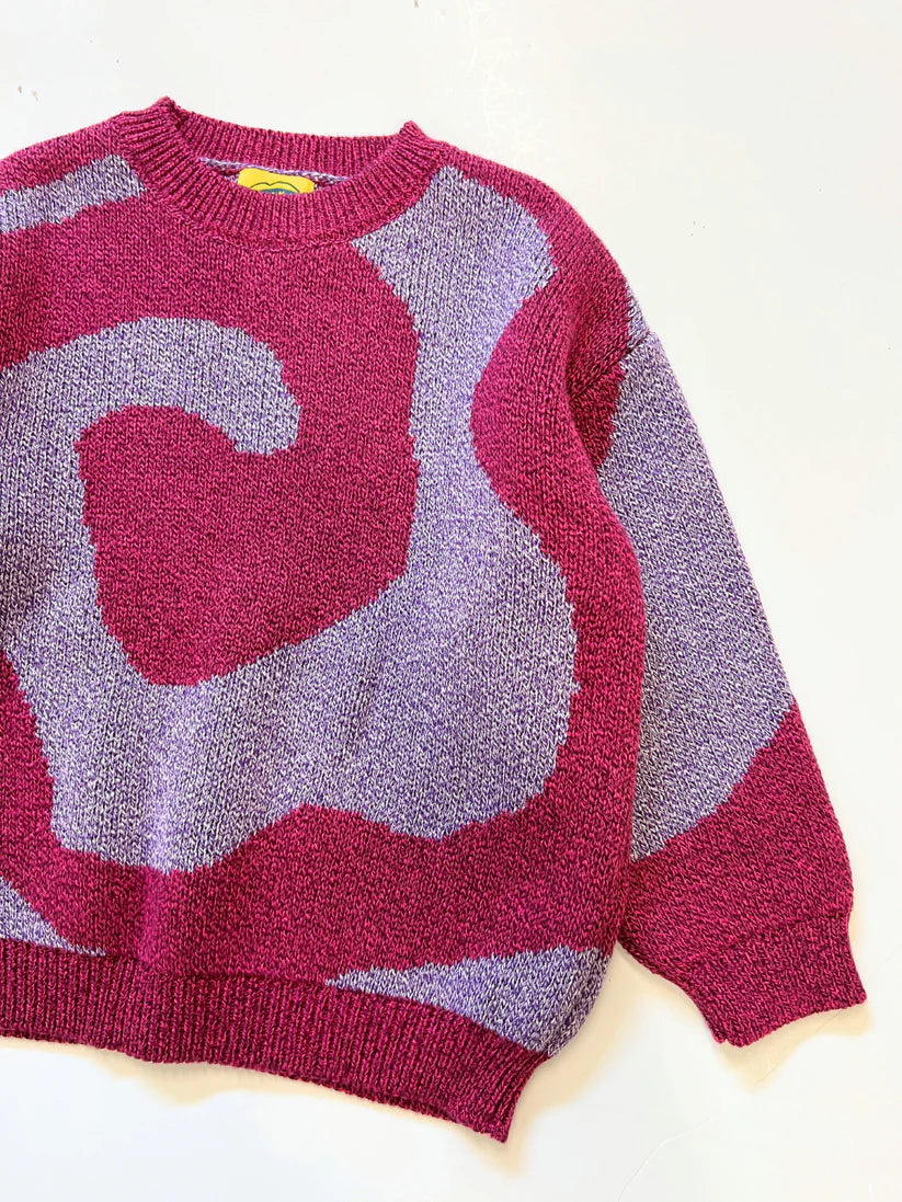 Swirl Sweater - Pink/Purple