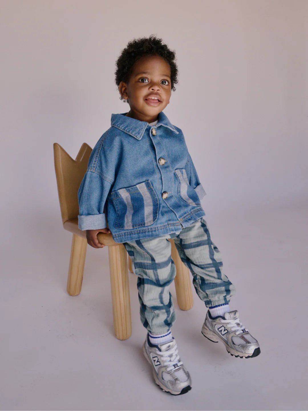 Stripe Pocket Chore Coat