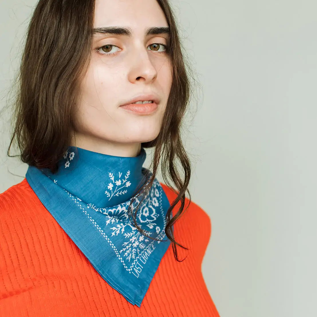 Cotton Field Bandana - Azure Blue