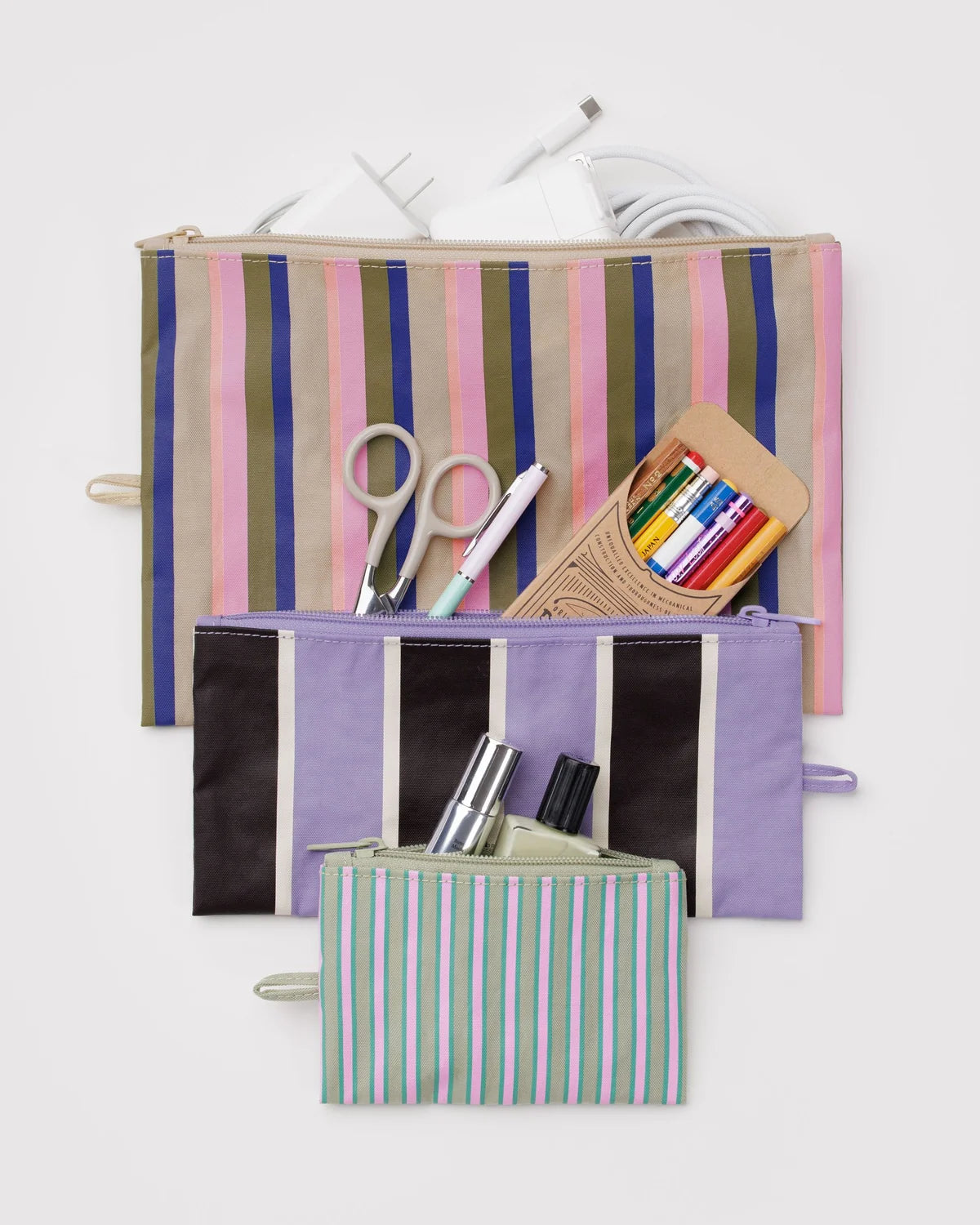 Go Pouch Set - Candy Shop Stripes