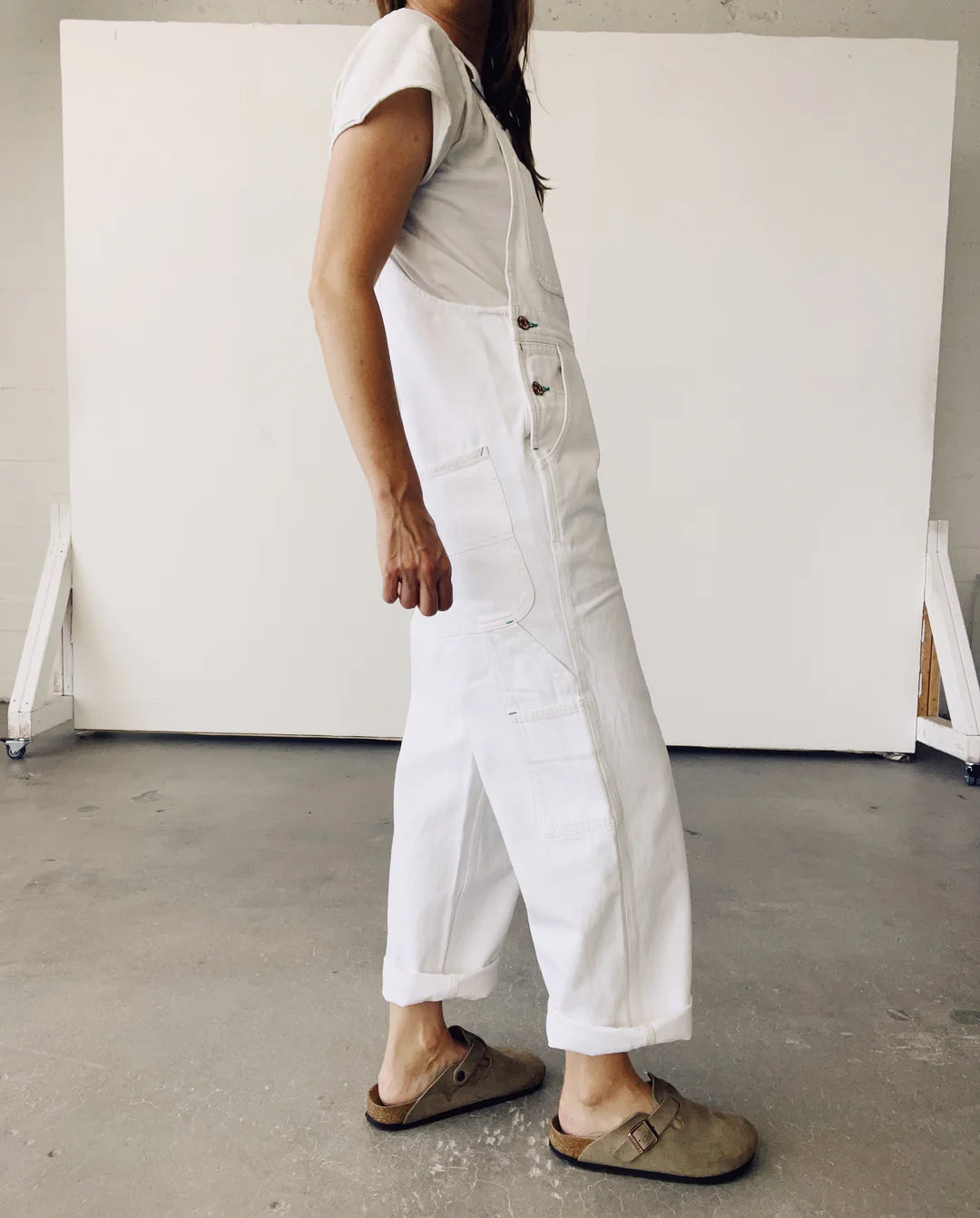 The Miner Overalls - White