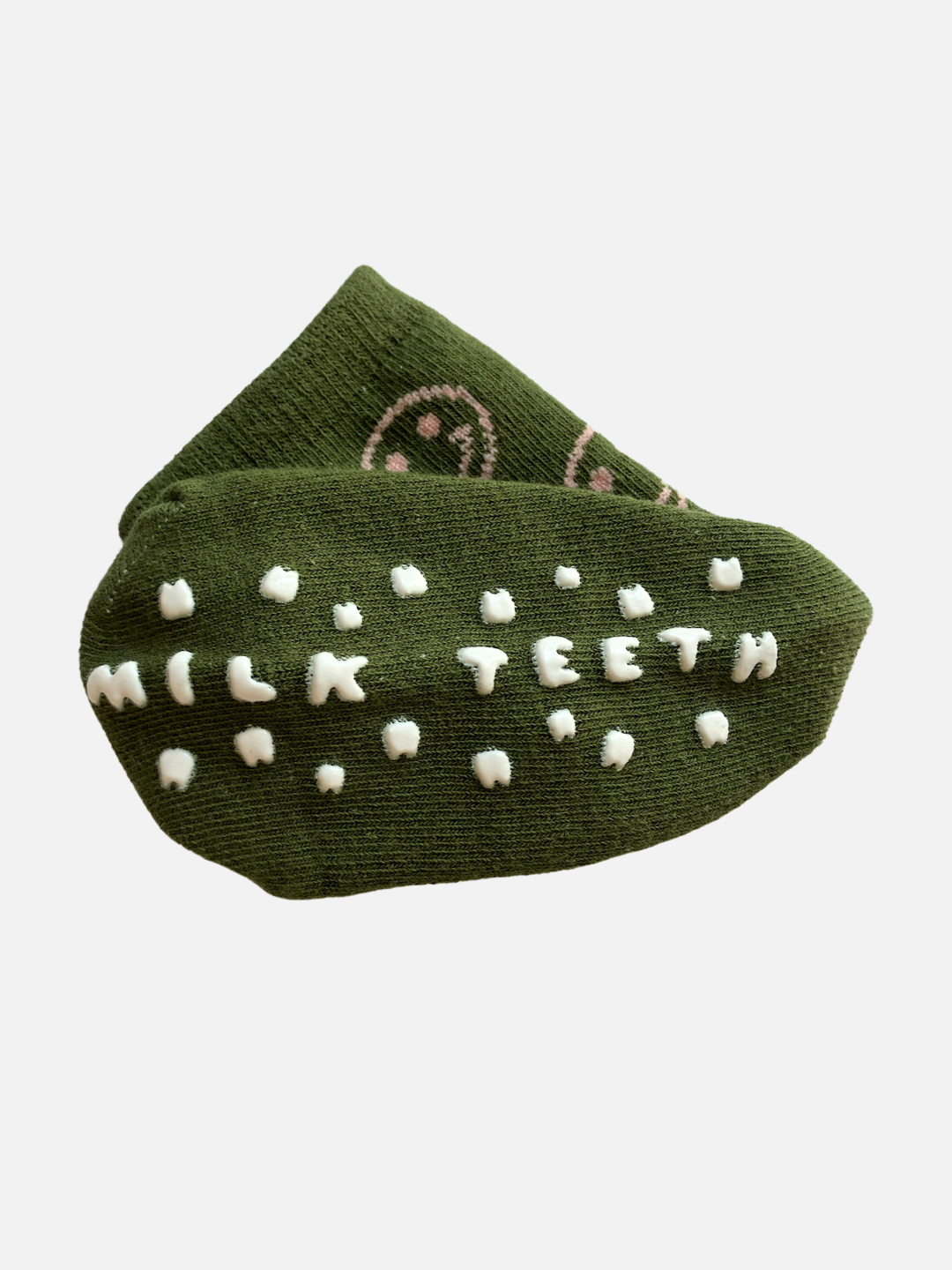 Grip Sock - Olive Smile