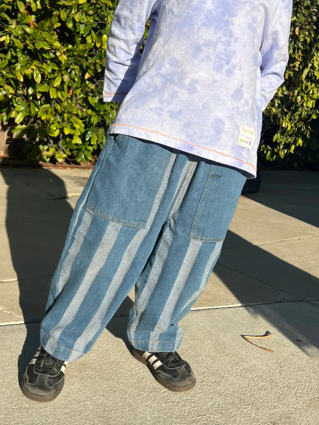 Stripe Double Trouble Jeans.