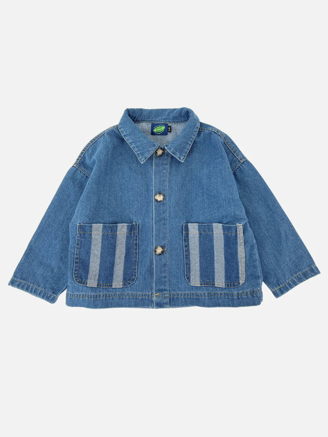 Stripe Pocket Chore Coat