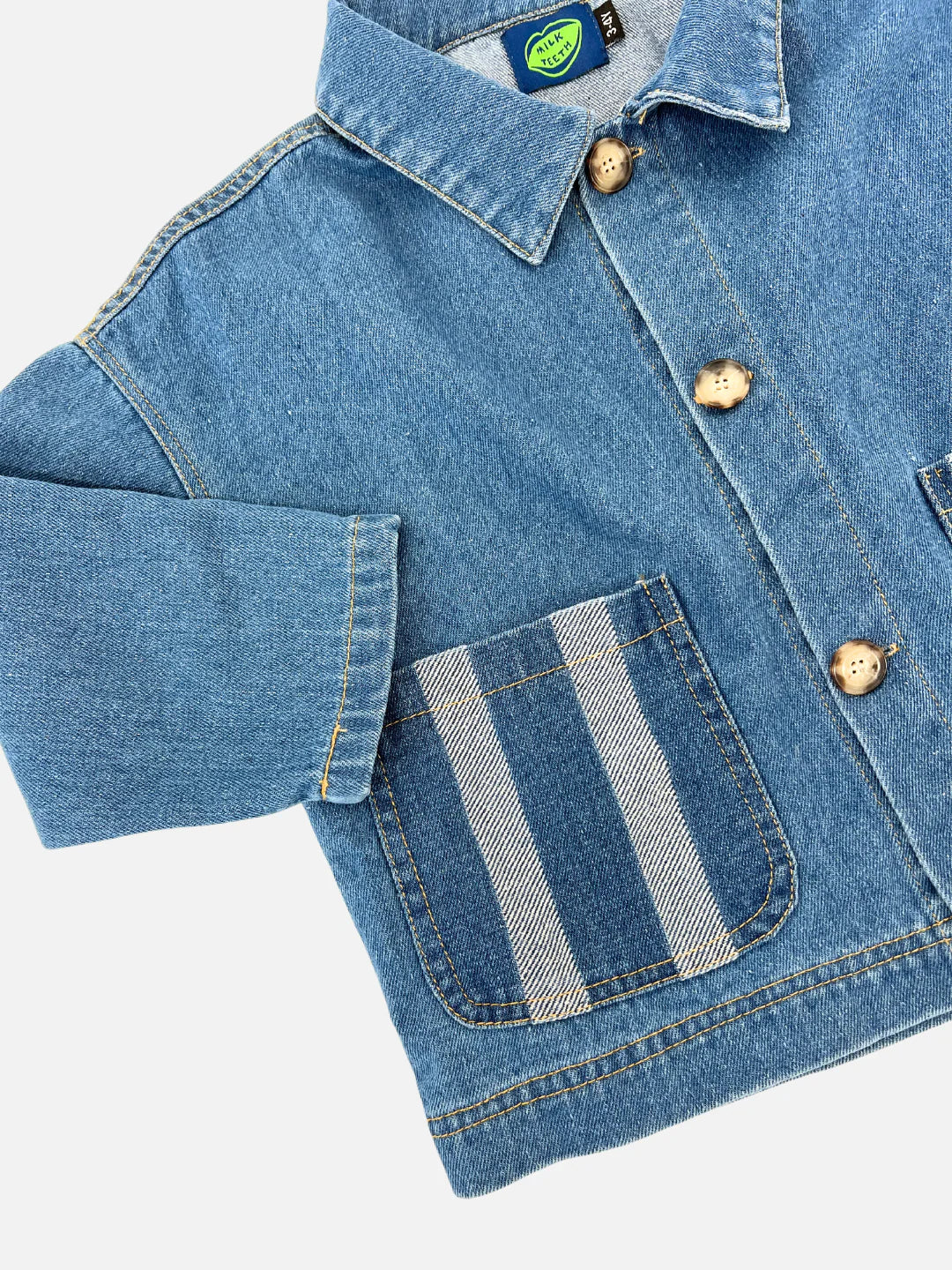 Stripe Pocket Chore Coat