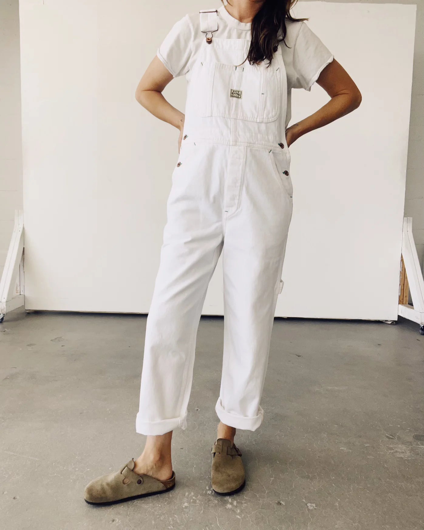 The Miner Overalls - White