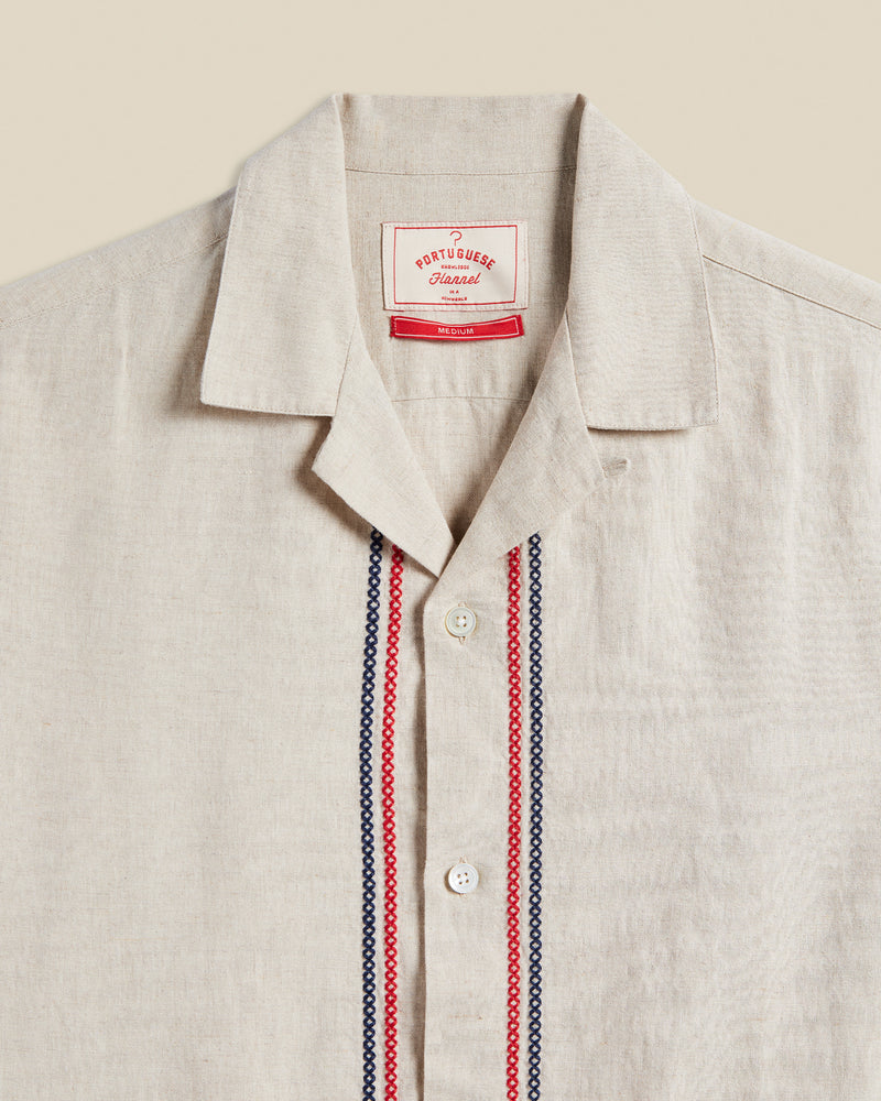 Cross Stitch Camp Shirt
