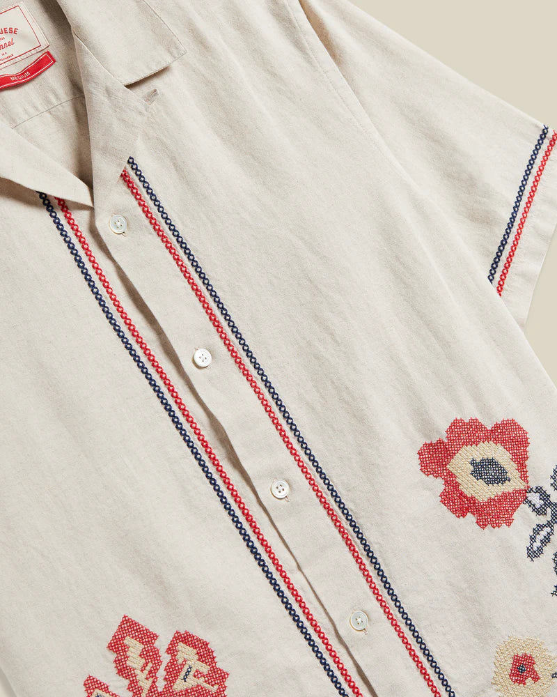 Cross Stitch Camp Shirt