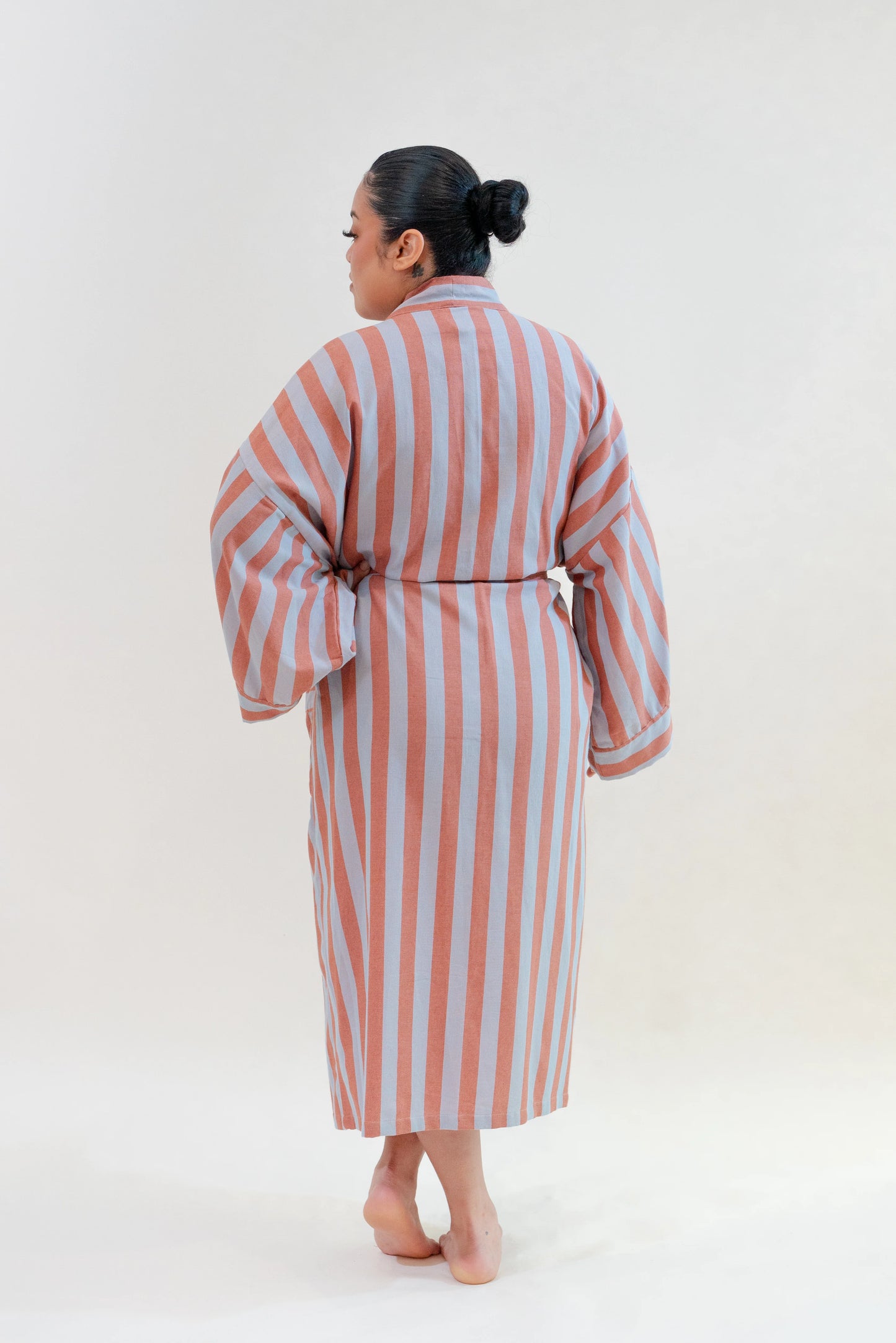 Cabana Stripe Robe in Puff