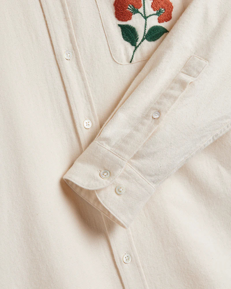 Embroidery Flannel Shirt