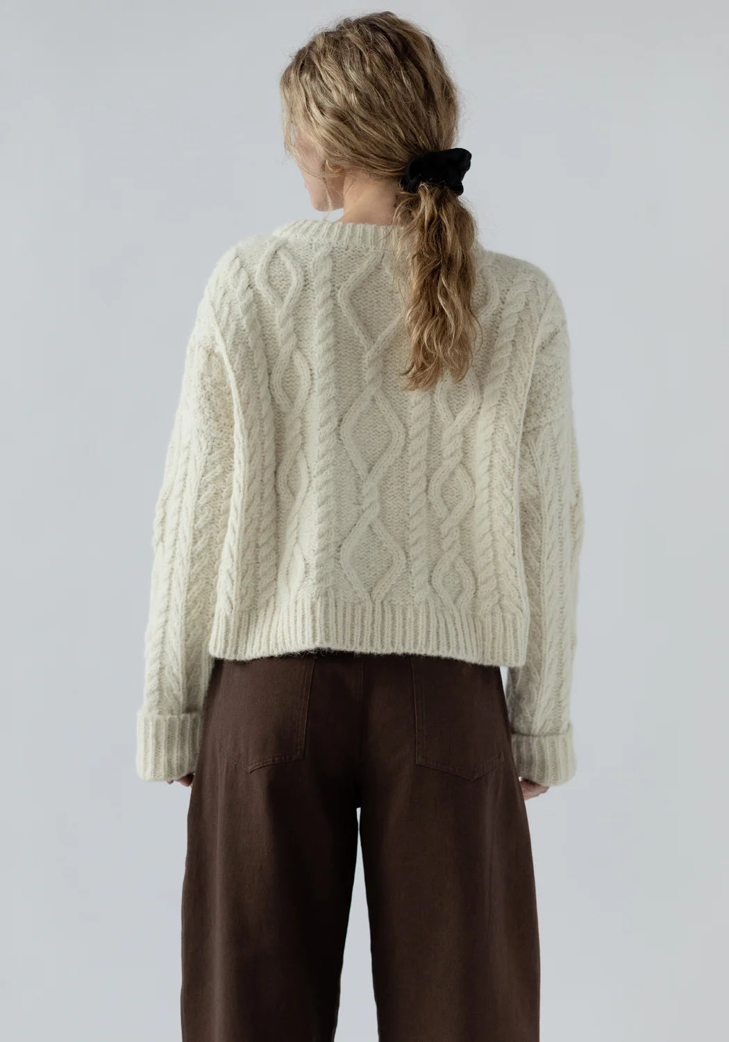 Cropped Cable - Ivory