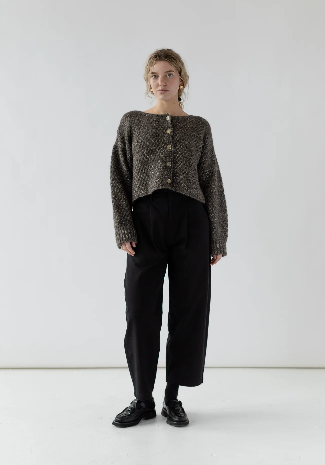 The Quinn Cardigan- Charcoal