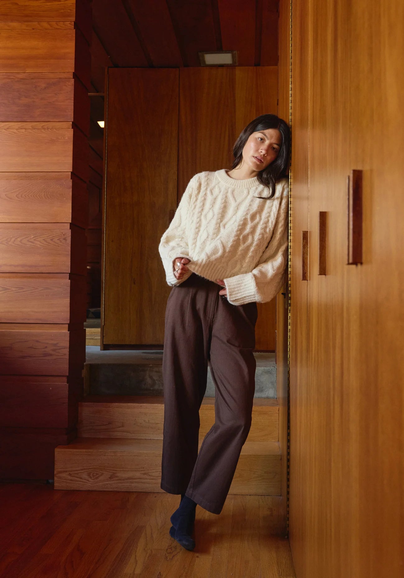 Cropped Cable - Ivory