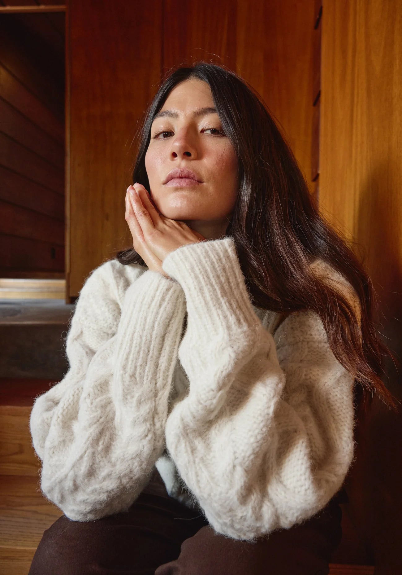 Cropped Cable - Ivory