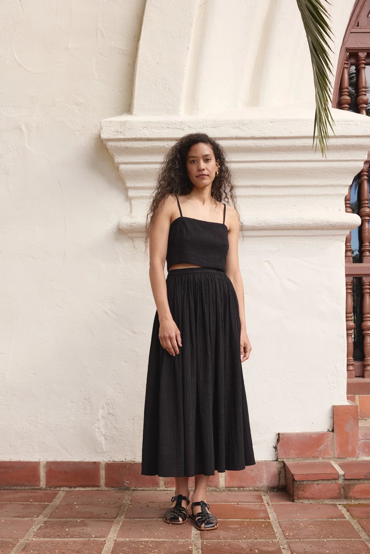Gathered Skirt - Black
