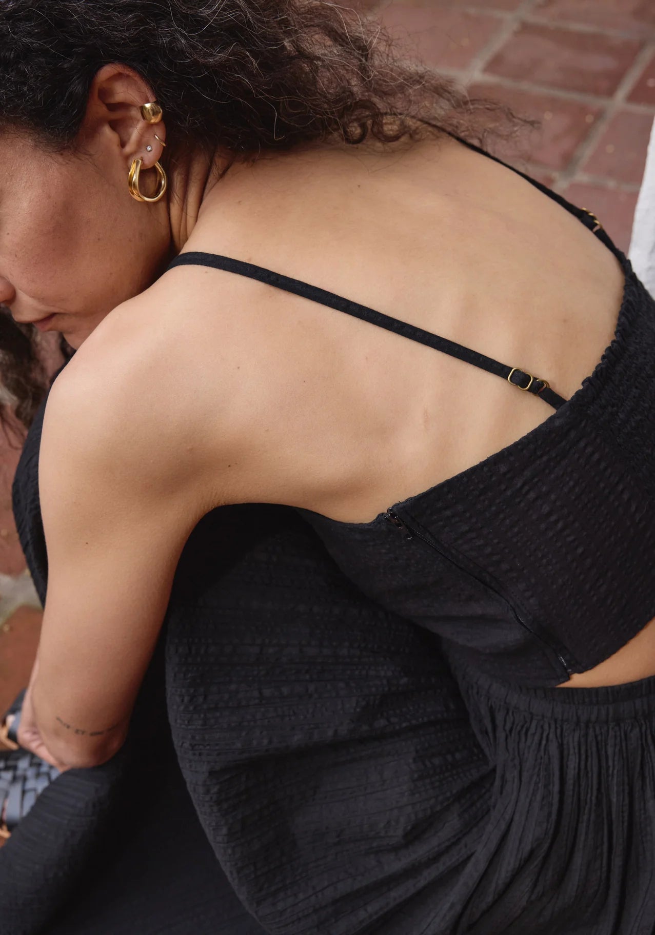 Gathered Skirt - Black