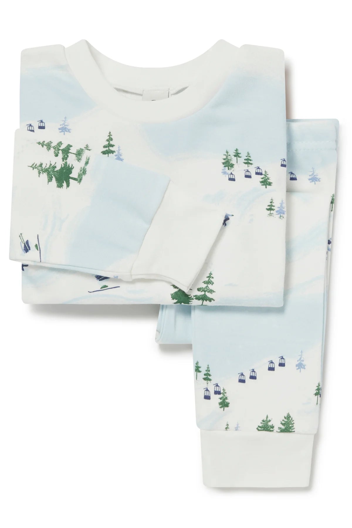 Kids Classic Pajama Set - Ski Scene
