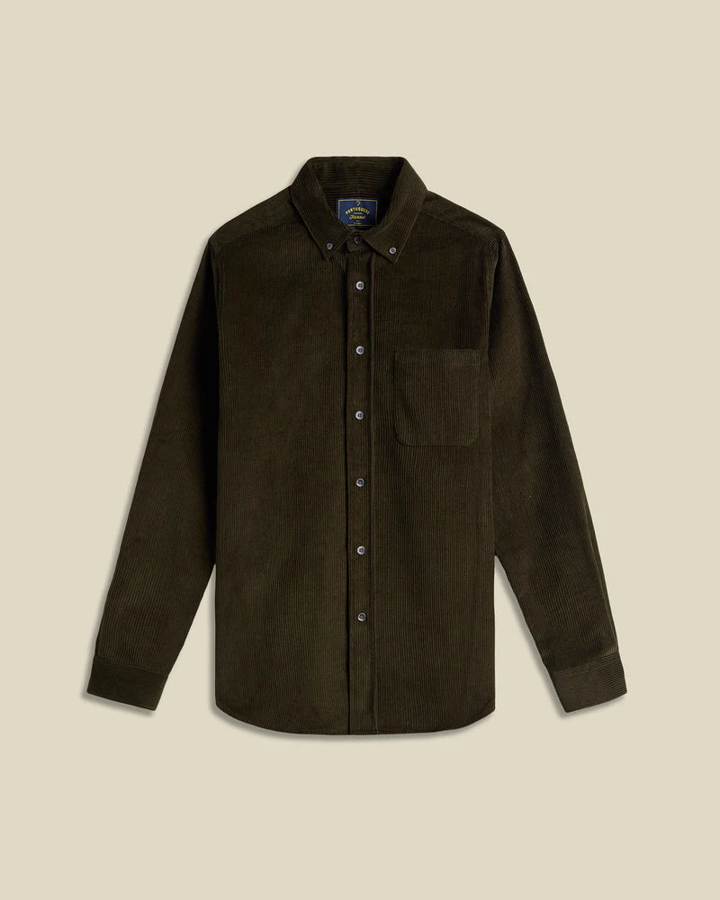Lobo 2.0 Long Sleeve Corduroy Shirt - Olive