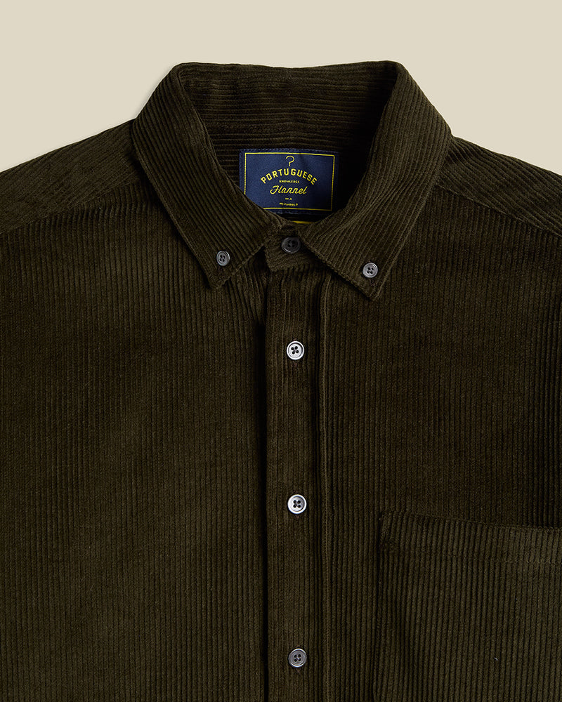 Lobo 2.0 Long Sleeve Corduroy Shirt - Olive