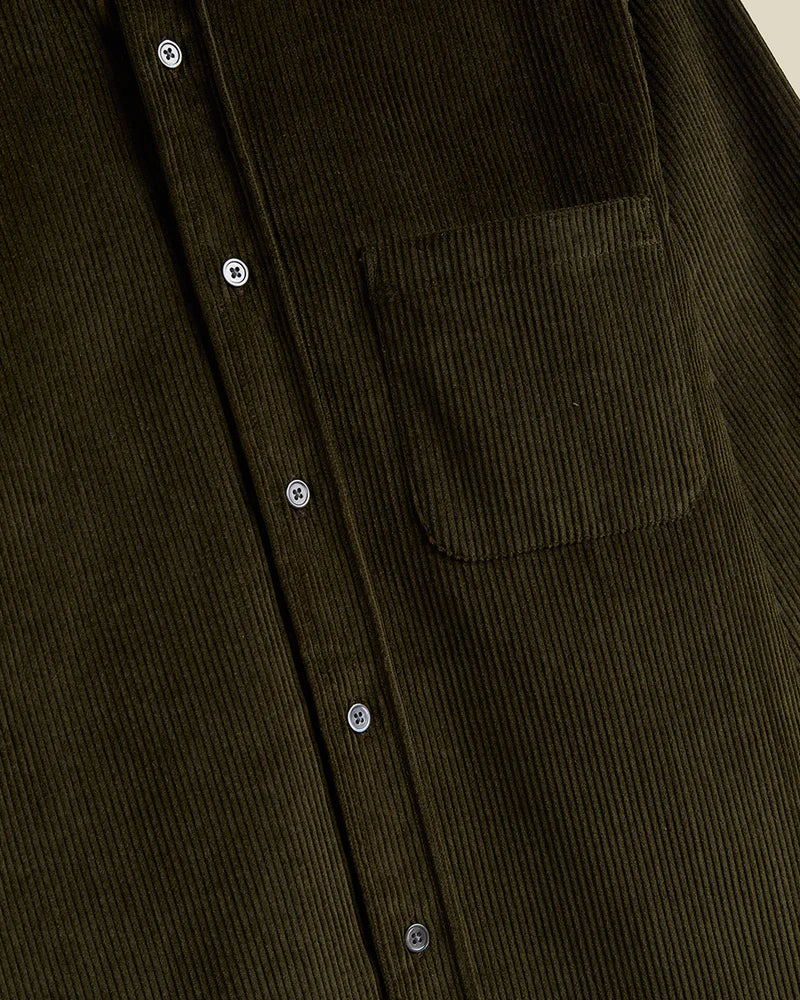 Lobo 2.0 Long Sleeve Corduroy Shirt - Olive