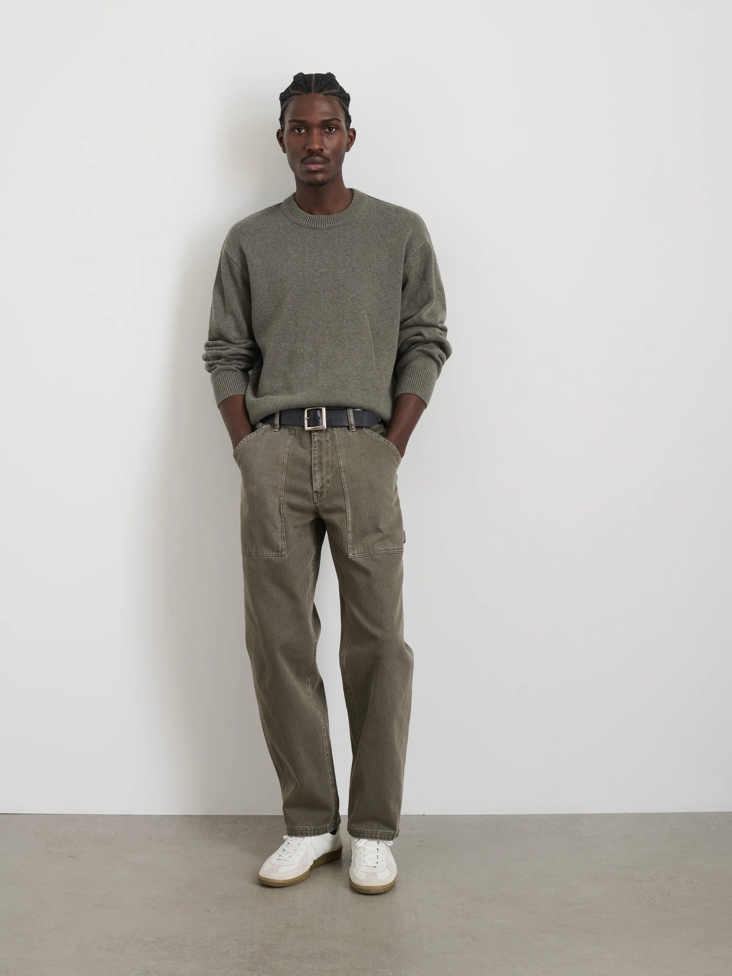 Painter Pant in Recycled Denim - Thyme