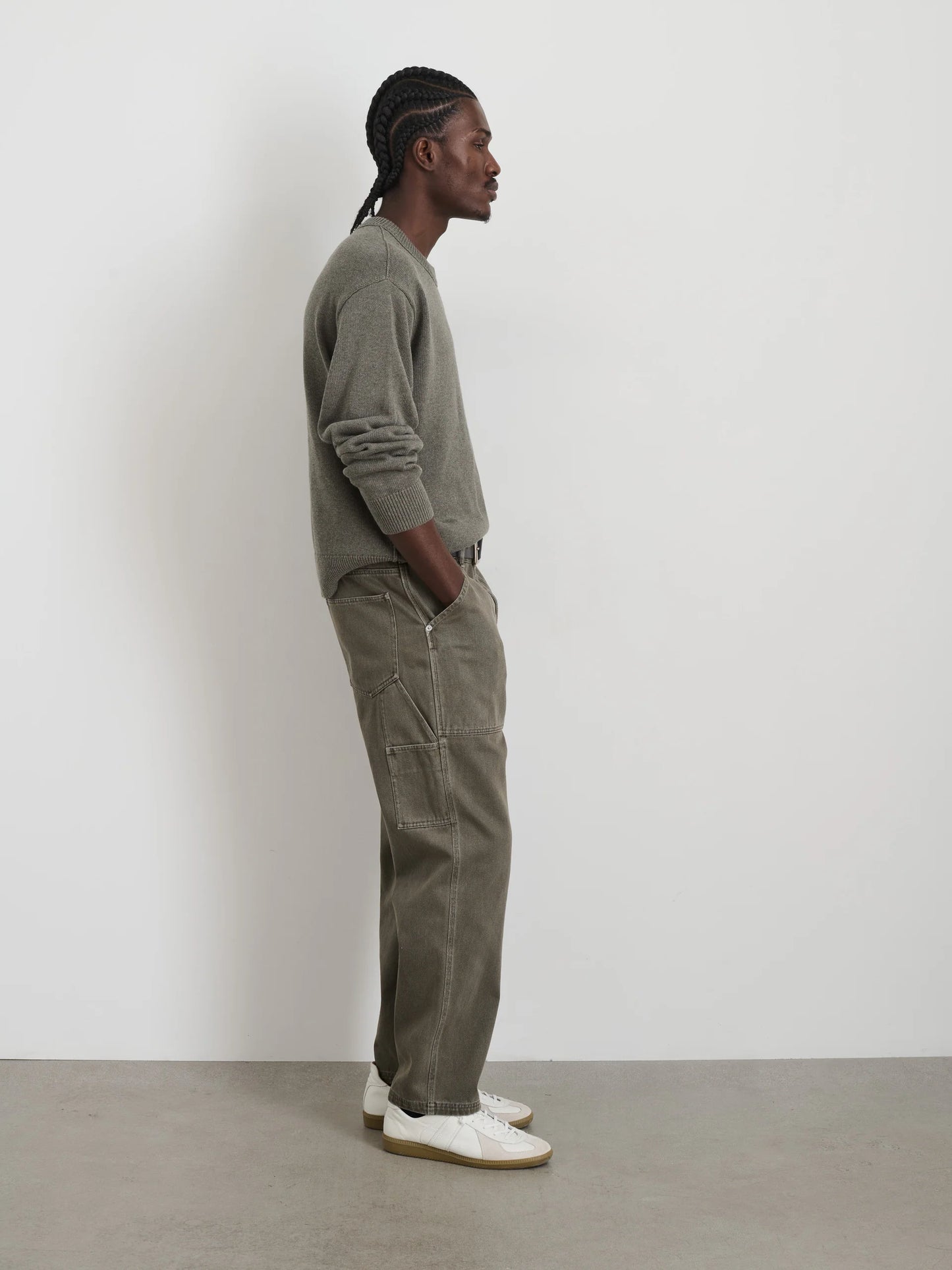 Painter Pant in Recycled Denim - Thyme