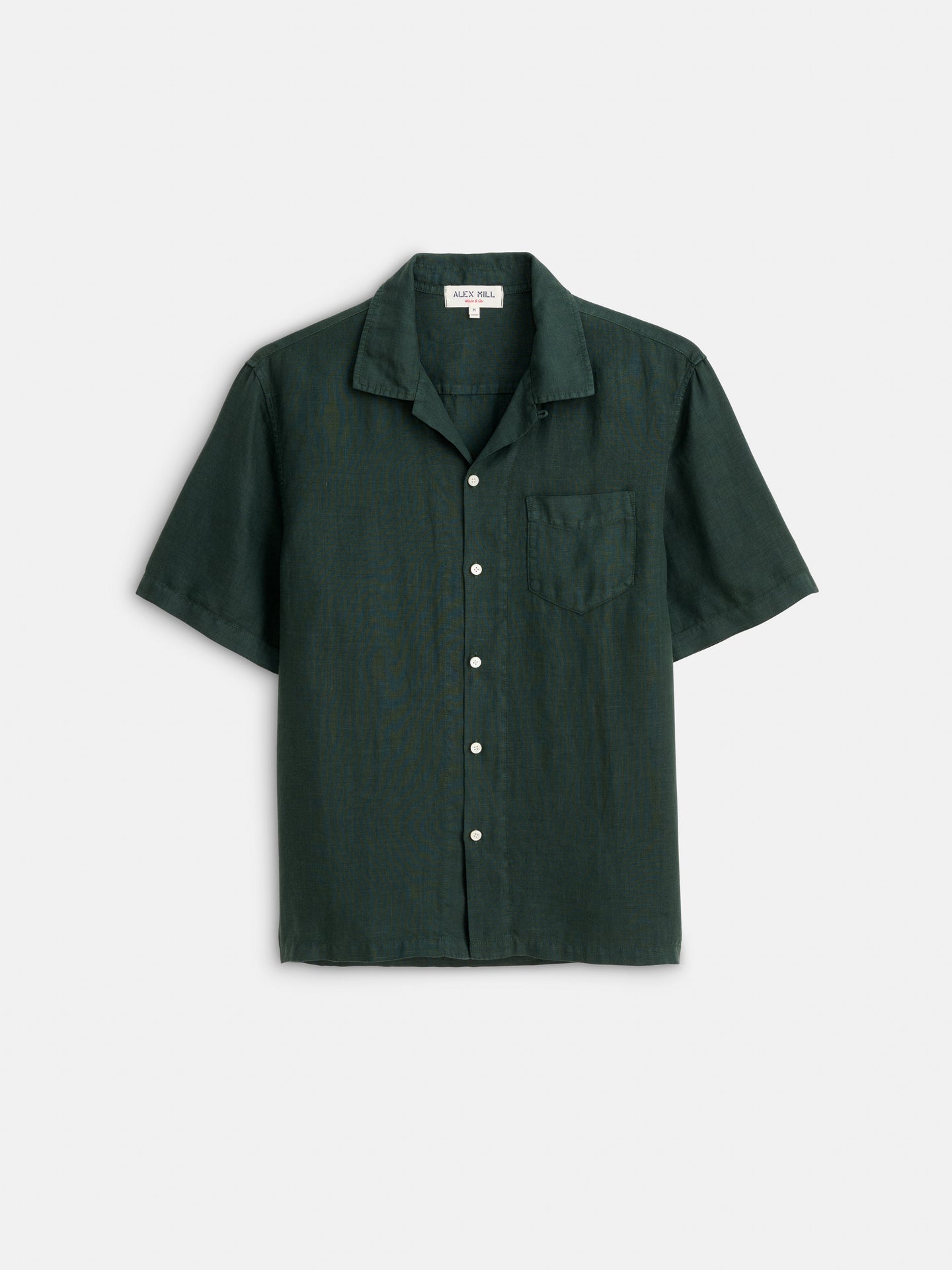 Camp Shirt in Linen - Pine Grove