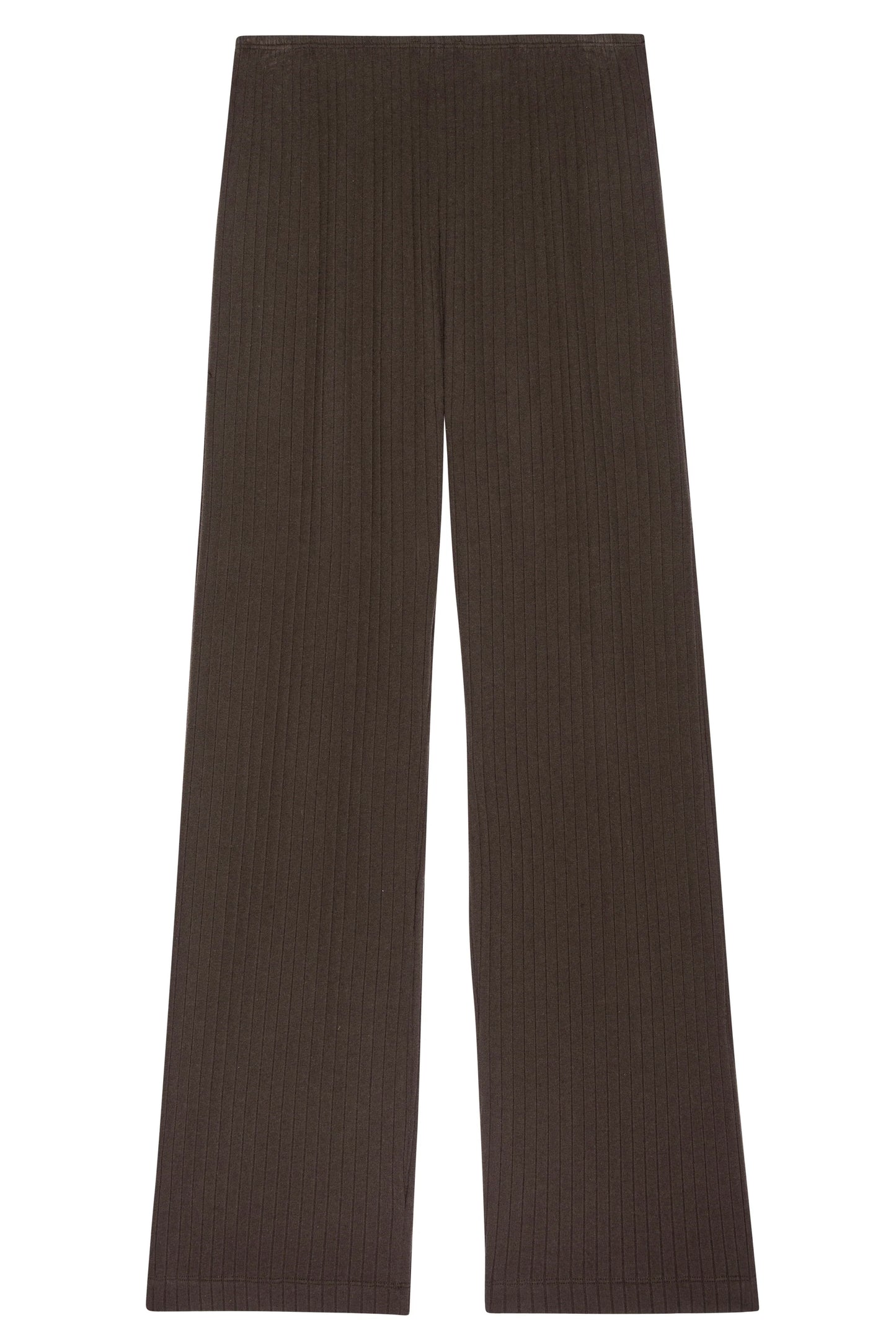 The Sweater Rib Simple Pant - Espresso