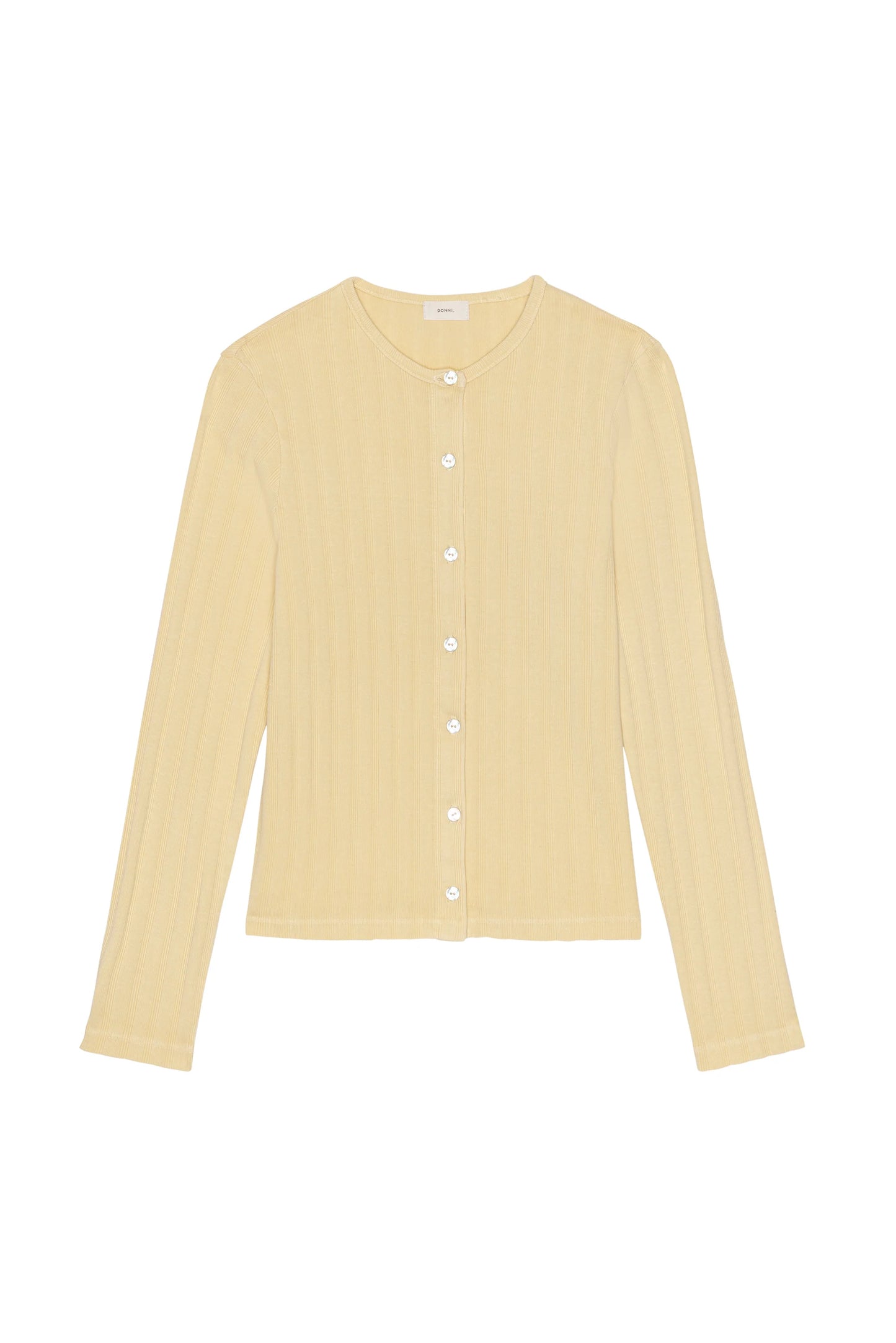 The Varied Rib Cardigan - Butter