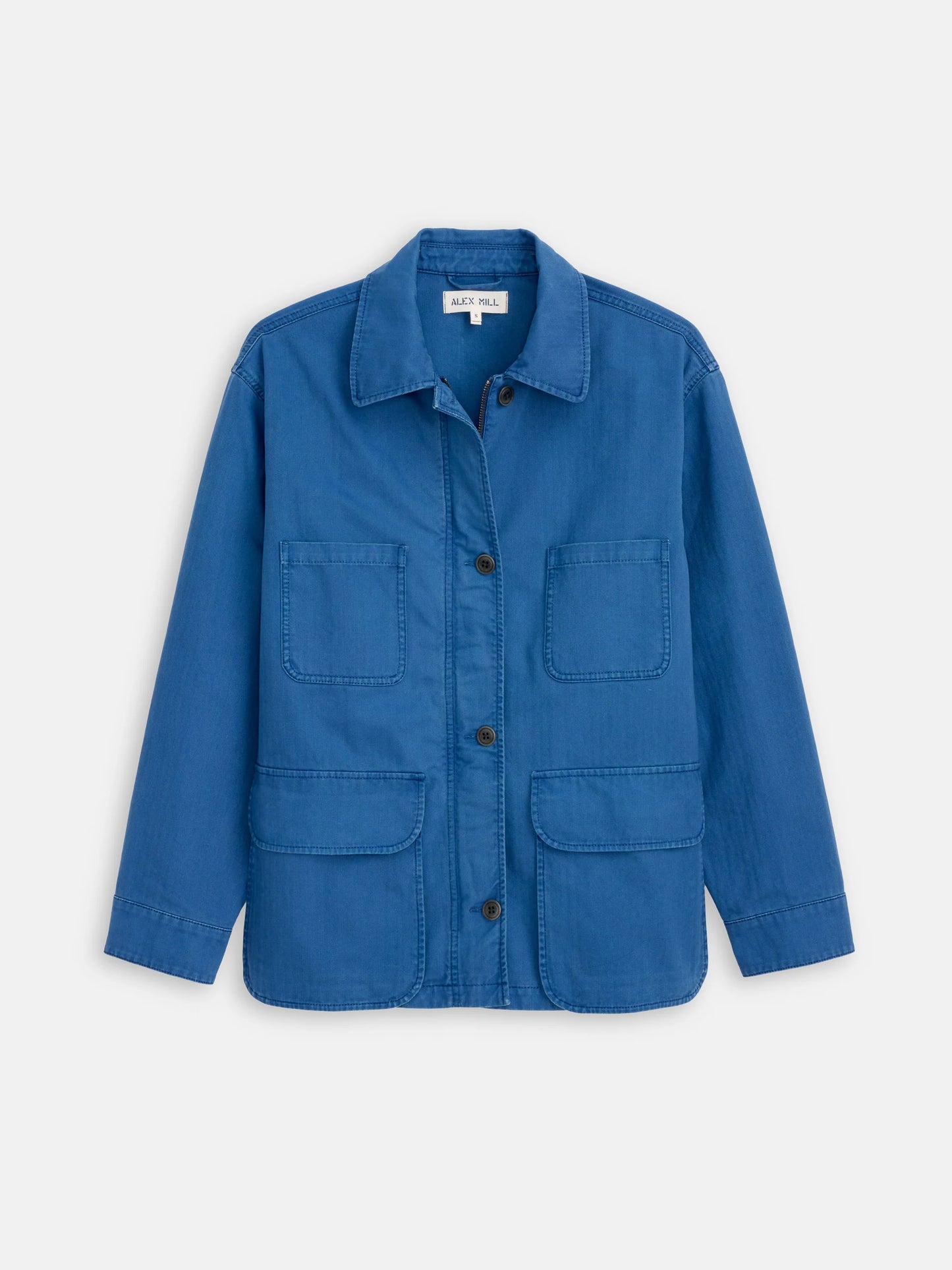Painter Jacket in Herringbone - Washed Cobalt