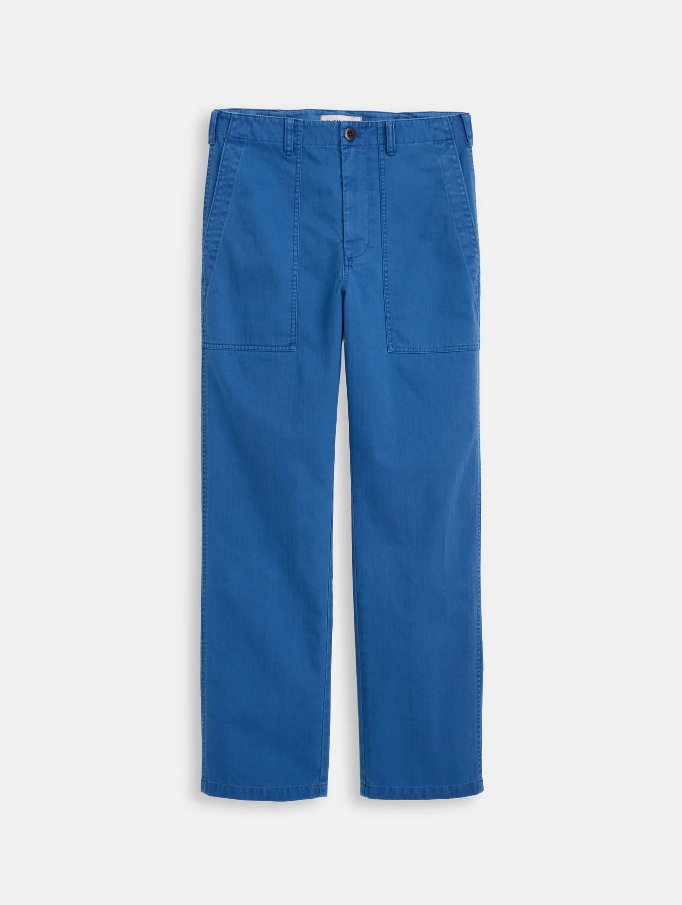 Neil Pant in Herringbone - Washed Cobalt