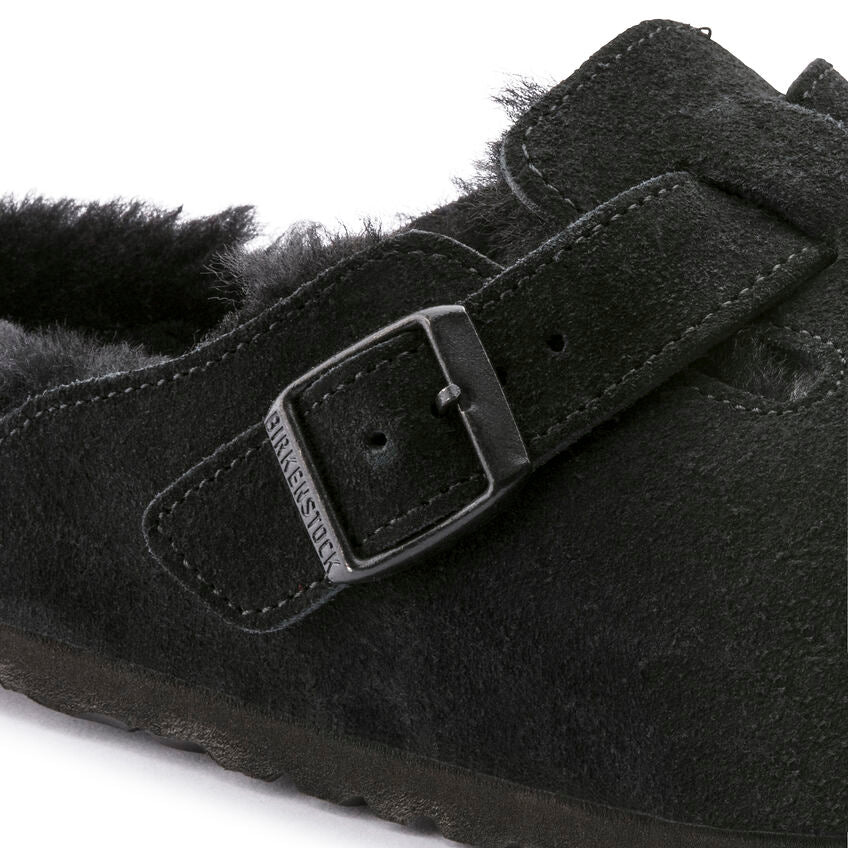 Boston Shearling Suede Leather - Black