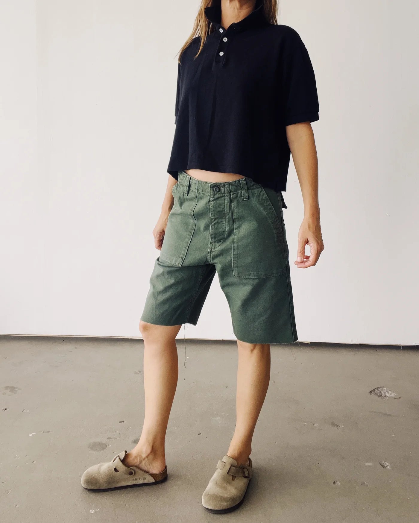 The Boxy Polo - Black.