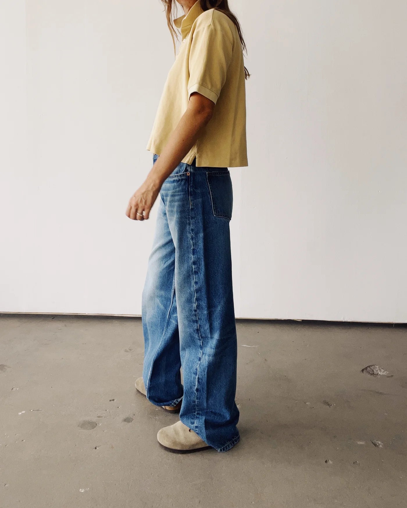 The Boxy Polo - Sand.