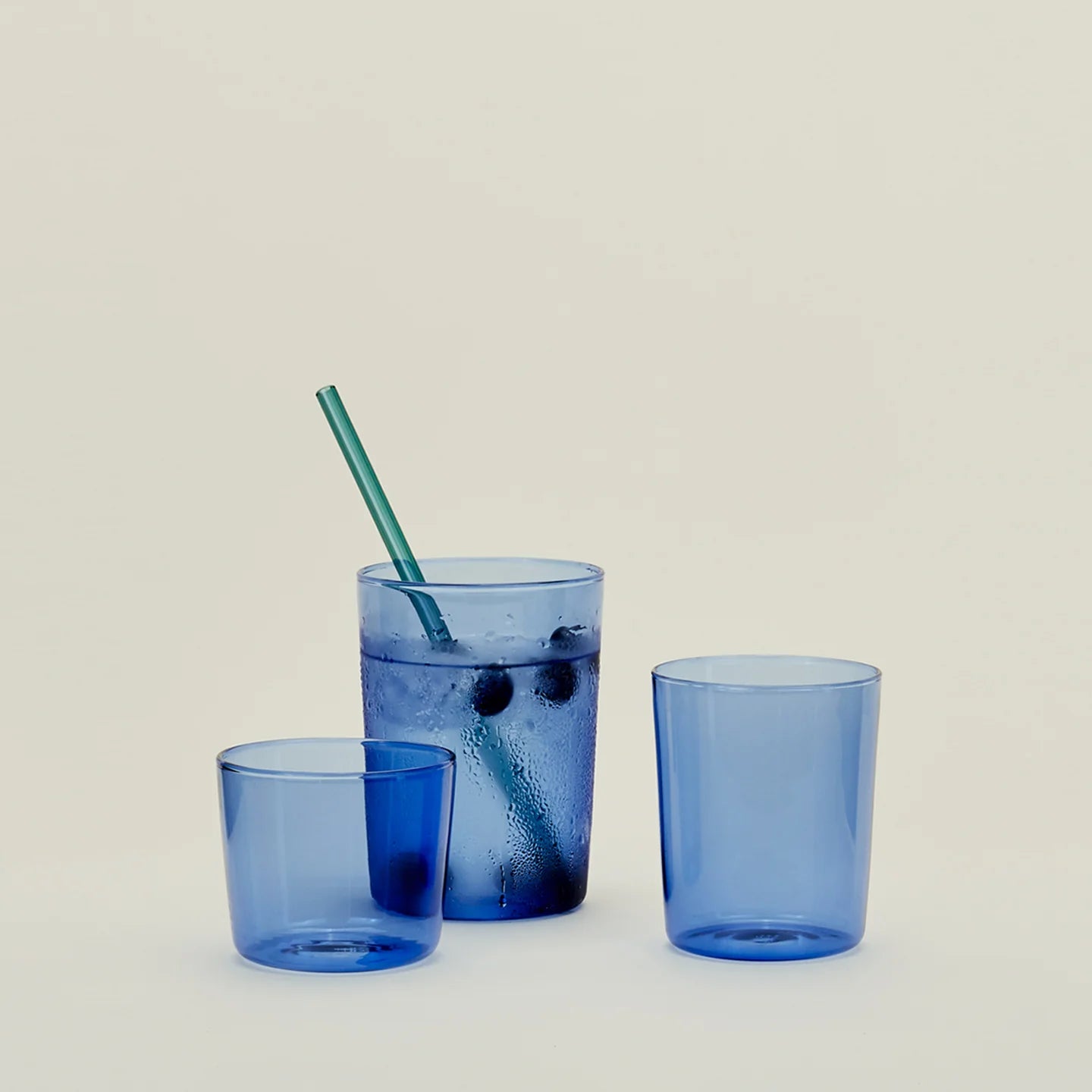 Essential Glassware - Set of 4 - Blue Small