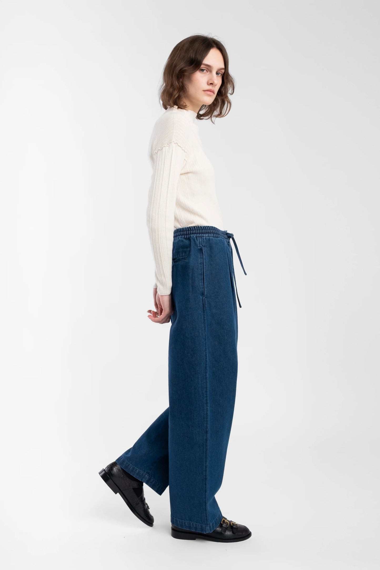 Isla Rib Top - Cream