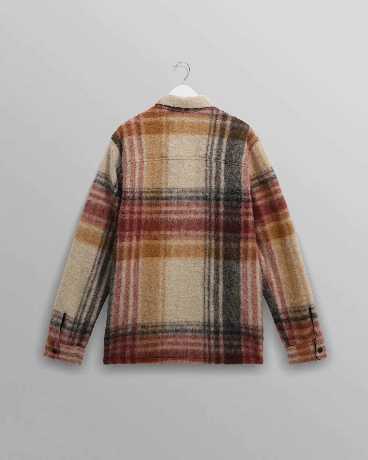 Nolan Overshirt Wool Blend Check - Natural/Muliticolor