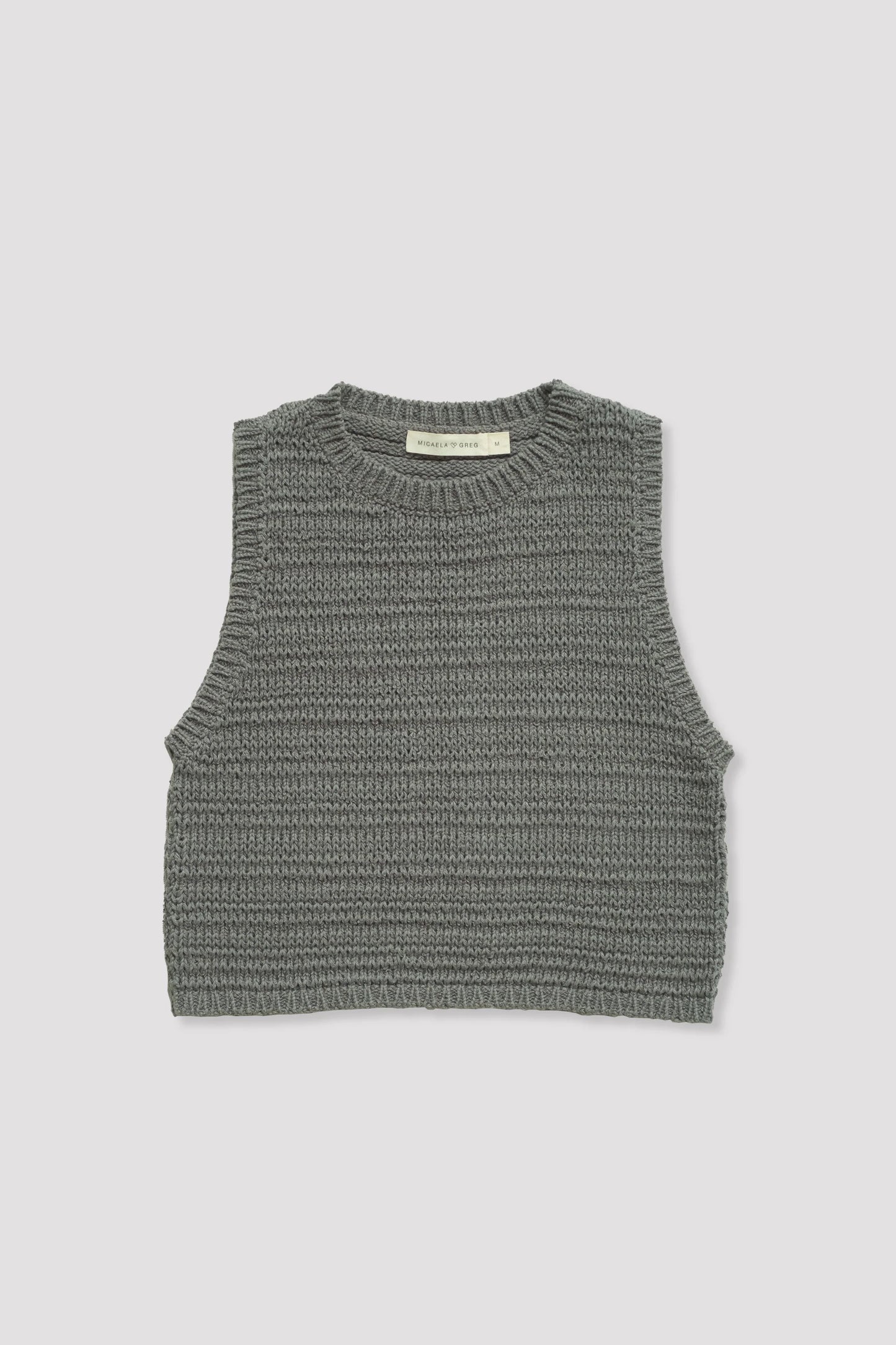 Fog Green Ribbon Tank