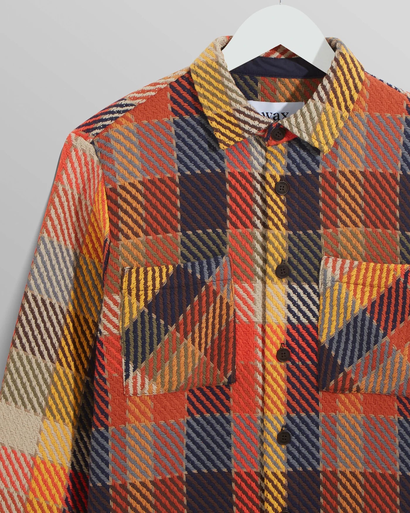 Whiting Overshirt - Pine Check Orange Multi