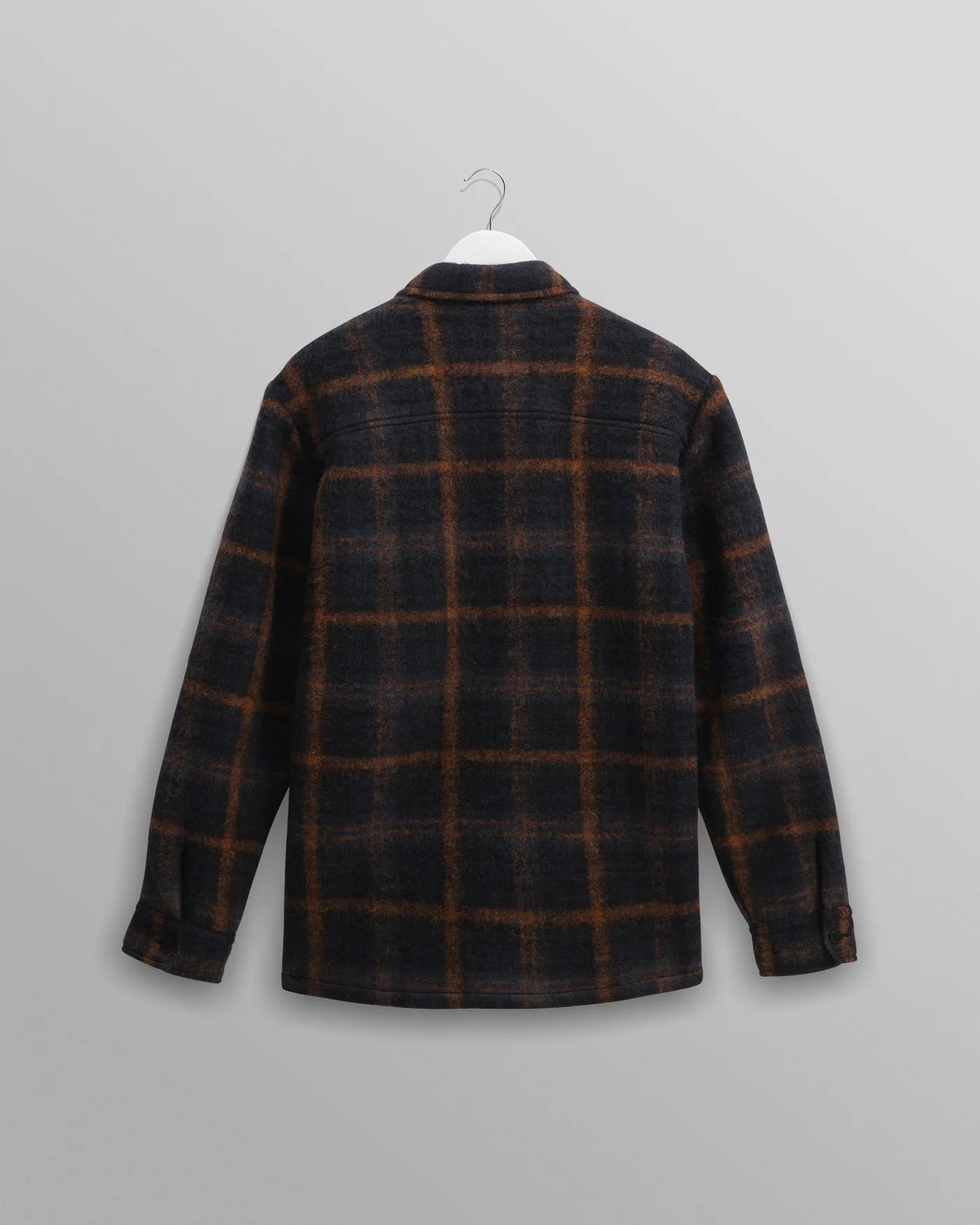 Whiting Overshirt Drawn Check - Teal/Orange.