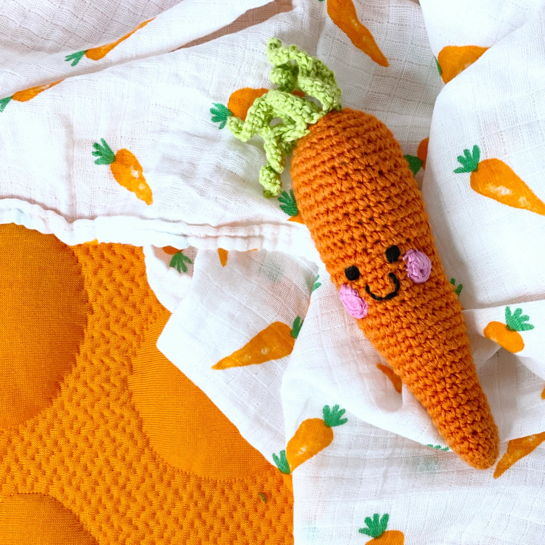 Friendly Carrot Rattle