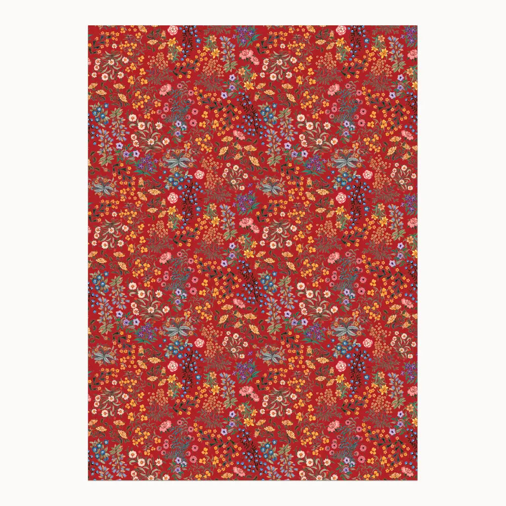 Red Plum Wrapping Paper Rolls