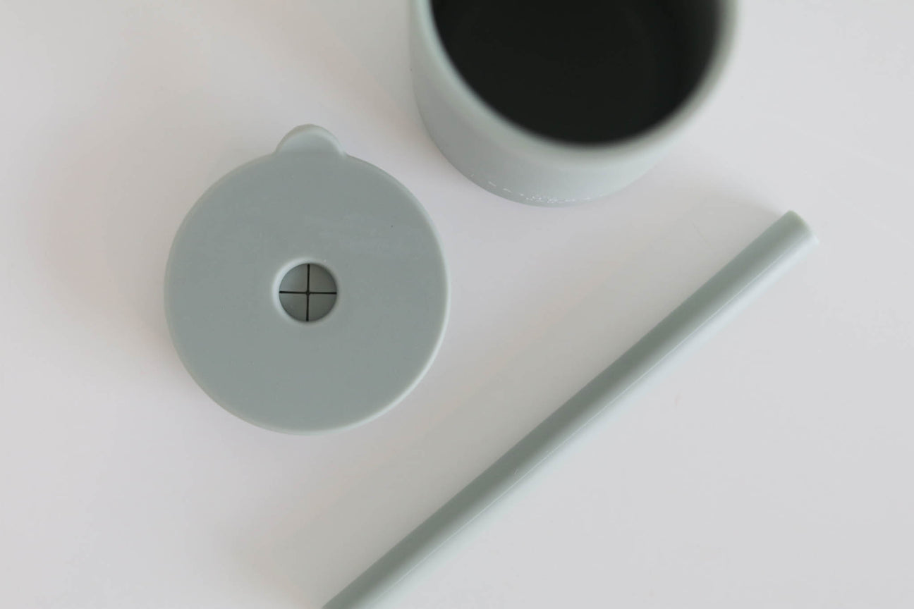 Silicone Straw Cup - Sage