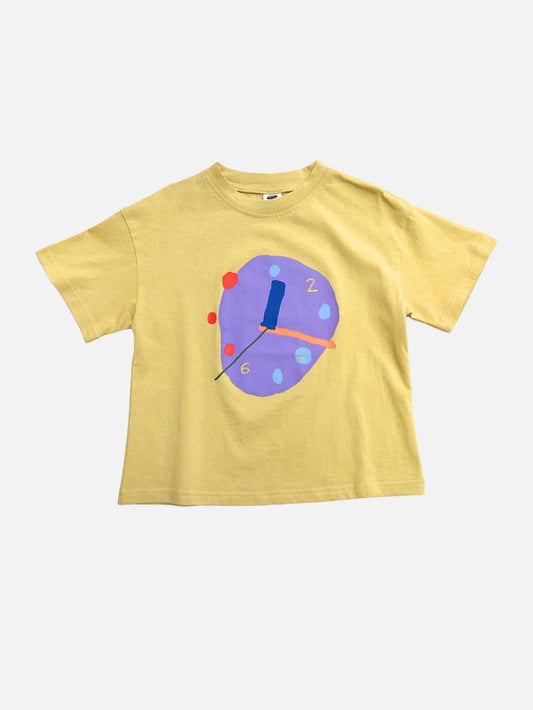 Clock Tee - Yellow.