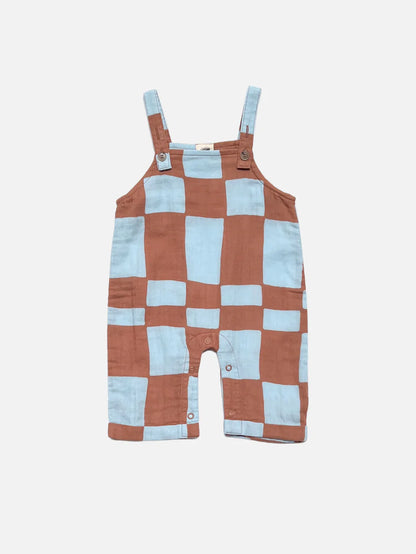 Muslin Overalls - Blue Checkers