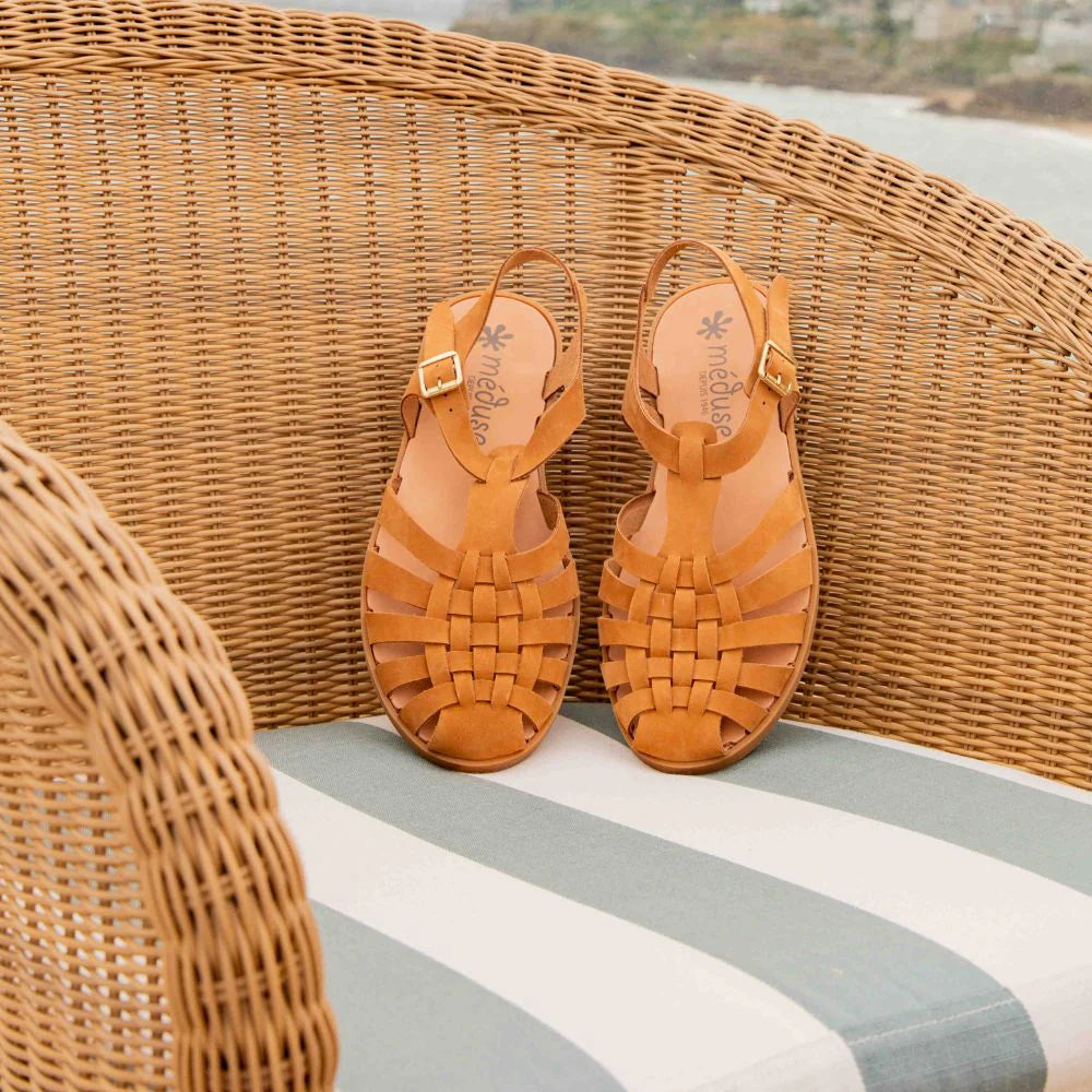 Sunville - Cuir Nubuck Fisherman Sandals