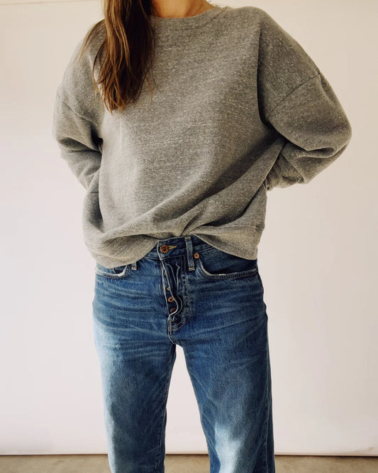The Boxy Sweatshirt - P.E. Grey