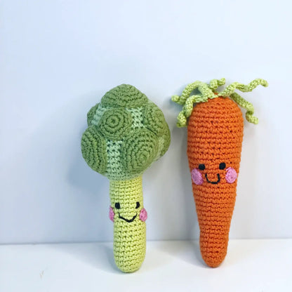 Friendly Broccoli Rattle