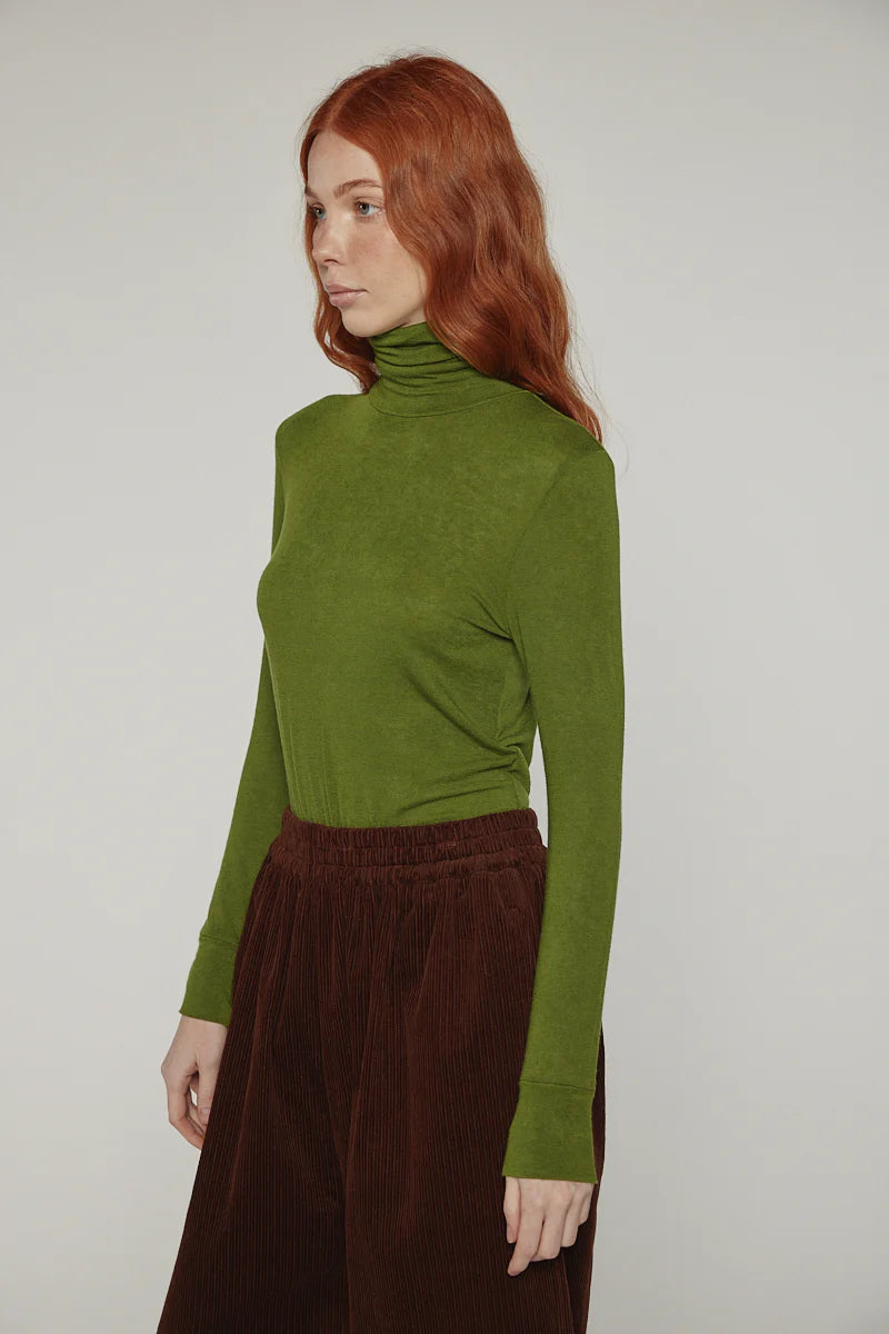 Wool Blend Lightweight Turtleneck